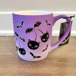 NWT viral Halloween purple cherry mug